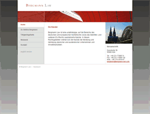 Tablet Screenshot of bergmann-law.com